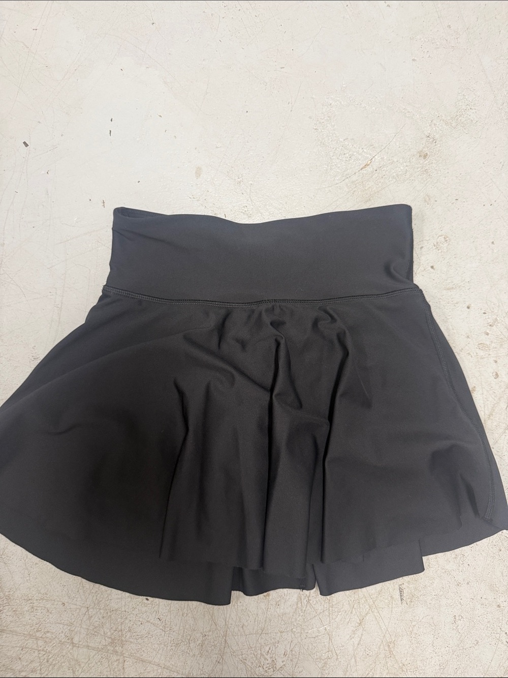 KIDS Black Athletic Skort - High Waist Performance Size XL